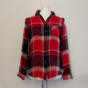 Altar’d State plaid button down top casual classic pumpkin patch fall